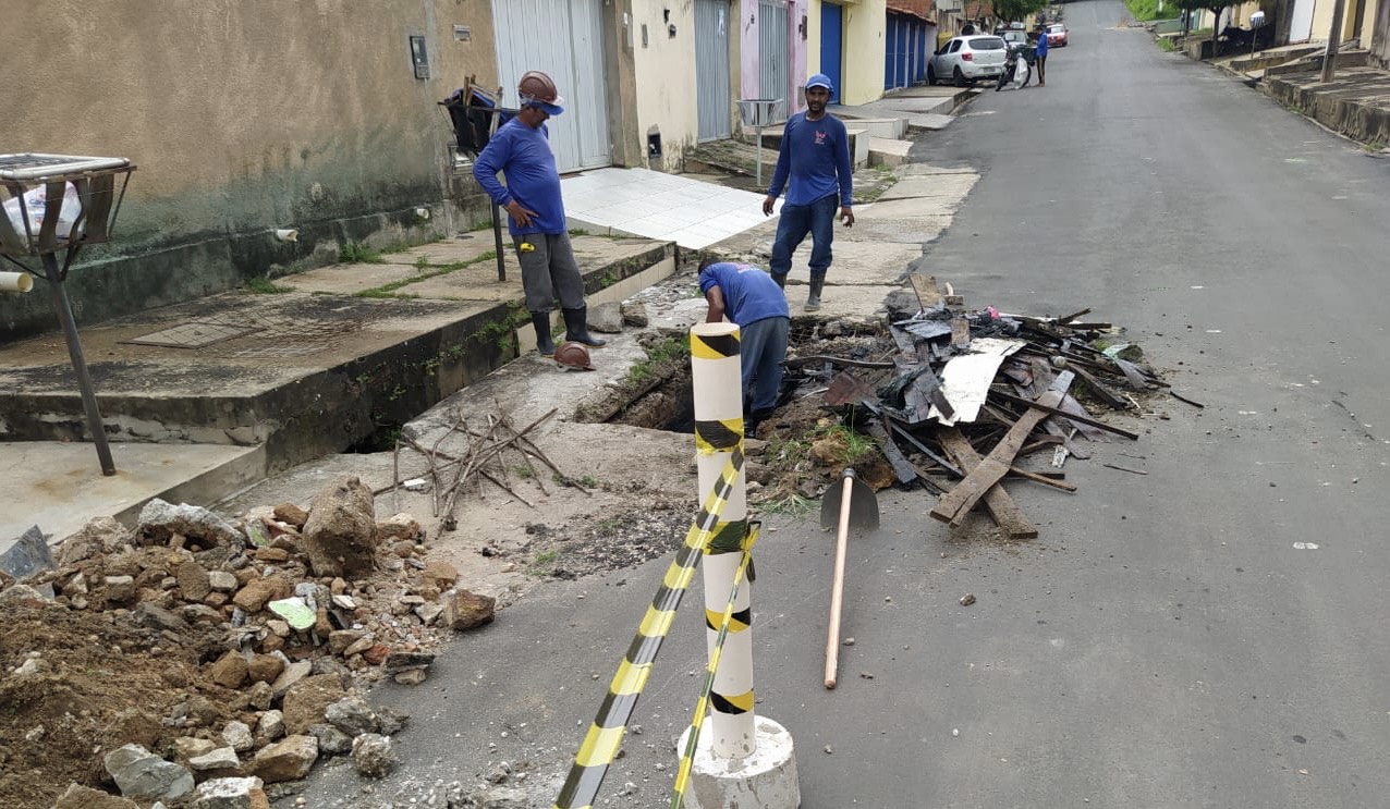 SAAD Sul inicia reparo de galeria no bairro Lourival Parente Municípios