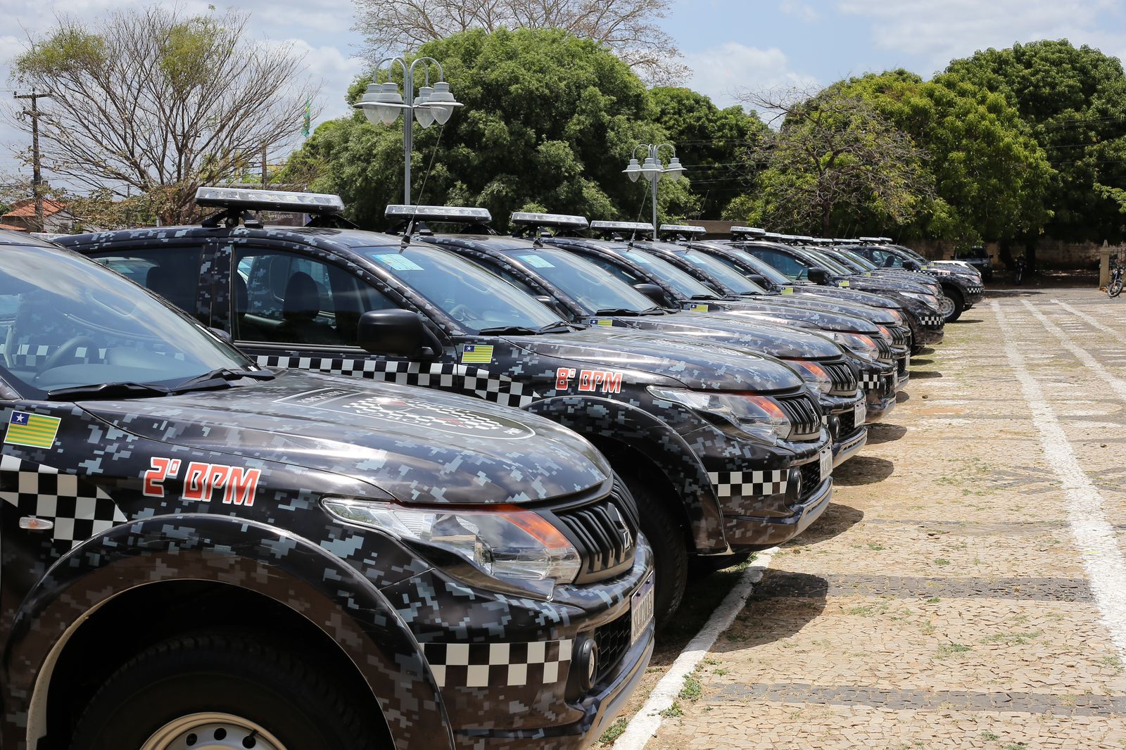 Polícia Militar recebe 200 novas viaturas para reforçar segurança no