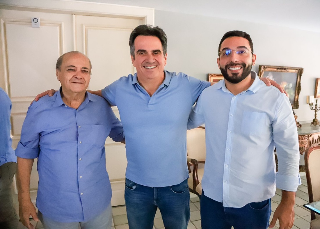 Ciro Nogueira com Silvio Mendes e Francisco Emanuel