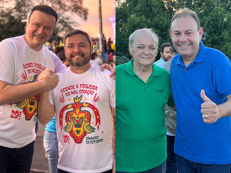 Pré-candidatos Fábio Novo, Dr. Paulo Márcio, Dr. Sílvio Mendes e Jeová Alencar - Foto: Reprodução