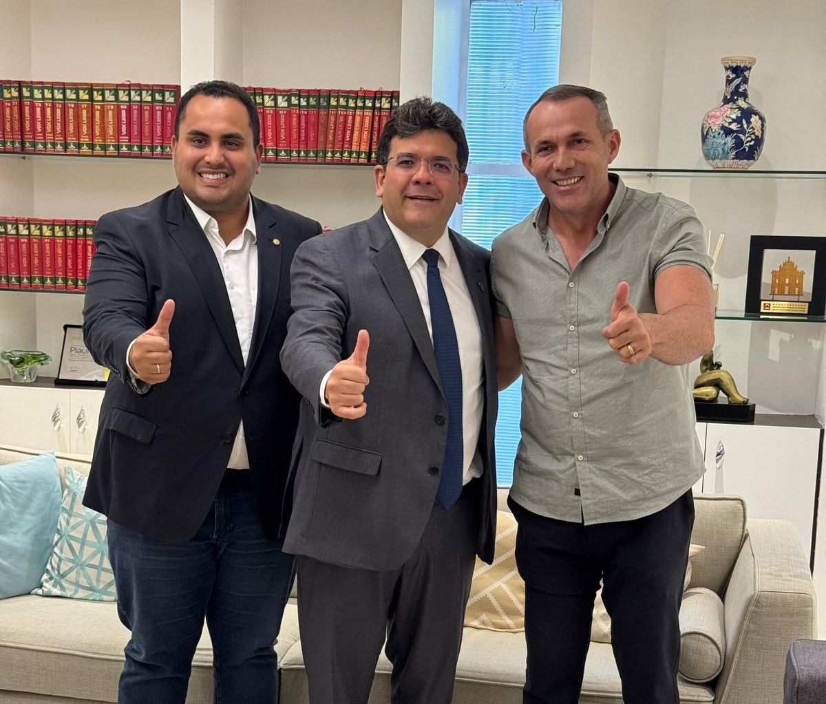 Wilson Capote ao lado de Rafael e Georgiano - Foto: Redes sociais