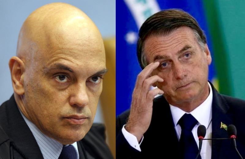 Moraes e Bolsonaro - Foto: Reprodução