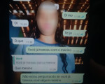 Imagens de conversas de suspeito de pedofilia com suas vítimas, crianças entre 8 a 12 anos