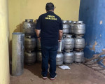 Botijões de gás apreendidos
