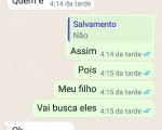 Mensagens de golpistas à família de Antônio