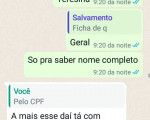 Mensagens de golpistas à família de Antônio