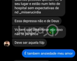 Conversas entre mãe de Lucas Vinicius e seu filho