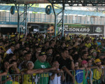 Apoiadores em evento com Jair Bolsonaro em Teresina