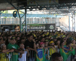 Apoiadores em evento com Jair Bolsonaro em Teresina