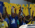 Apoiadores em evento com Jair Bolsonaro em Teresina