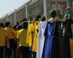Apoiadores em evento com Jair Bolsonaro em Teresina