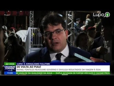 Rafael Fonteles chega da Ásia e já anúnciou lançamento de usina de produção de hidrogênio verde.