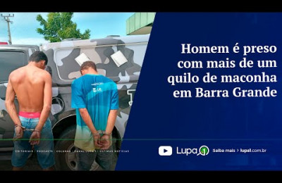 Homem é preso com mais de um quilo de maconha em Barra Grande