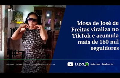 Idosa de José de Freitas viraliza no TikTok e acumula mais de 160 mil seguidores