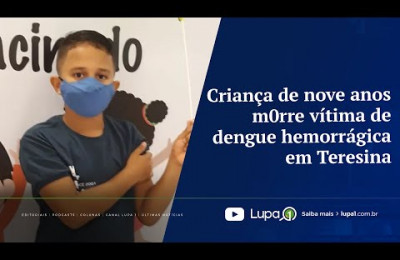 Criança de nove anos morre vítima de dengue hemorrágica em Teresina