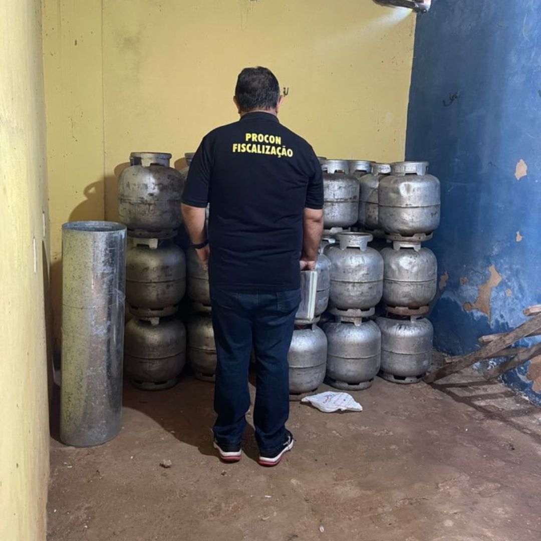 Botijões de gás apreendidos