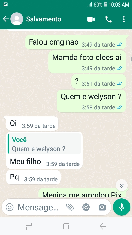 Mensagens de golpistas à família de Antônio