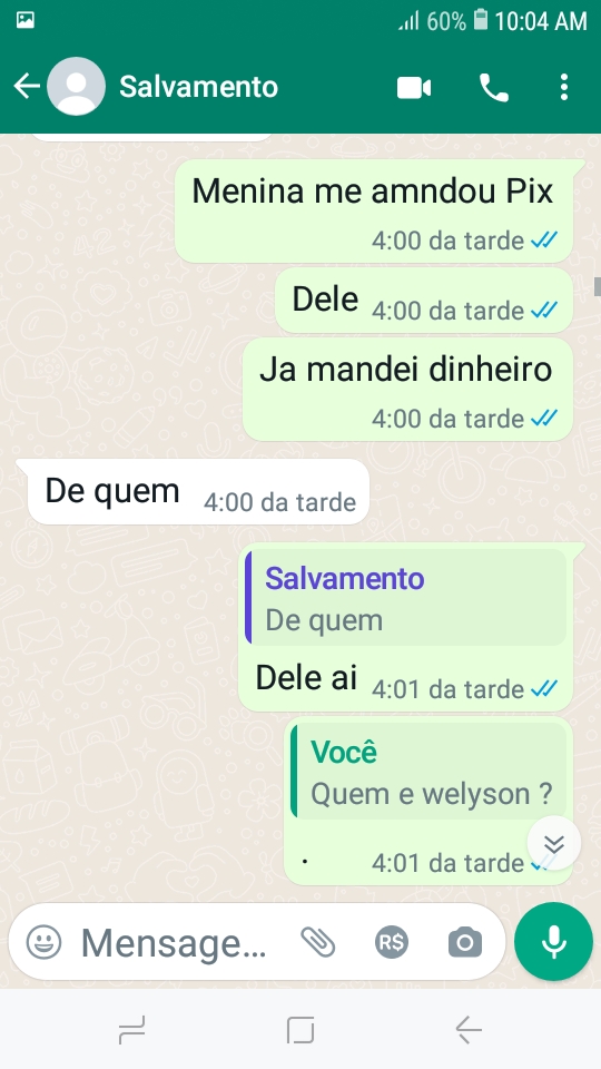 Mensagens de golpistas à família de Antônio