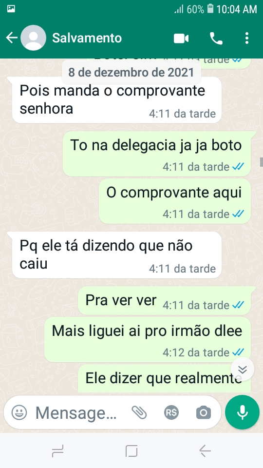 Mensagens de golpistas à família de Antônio