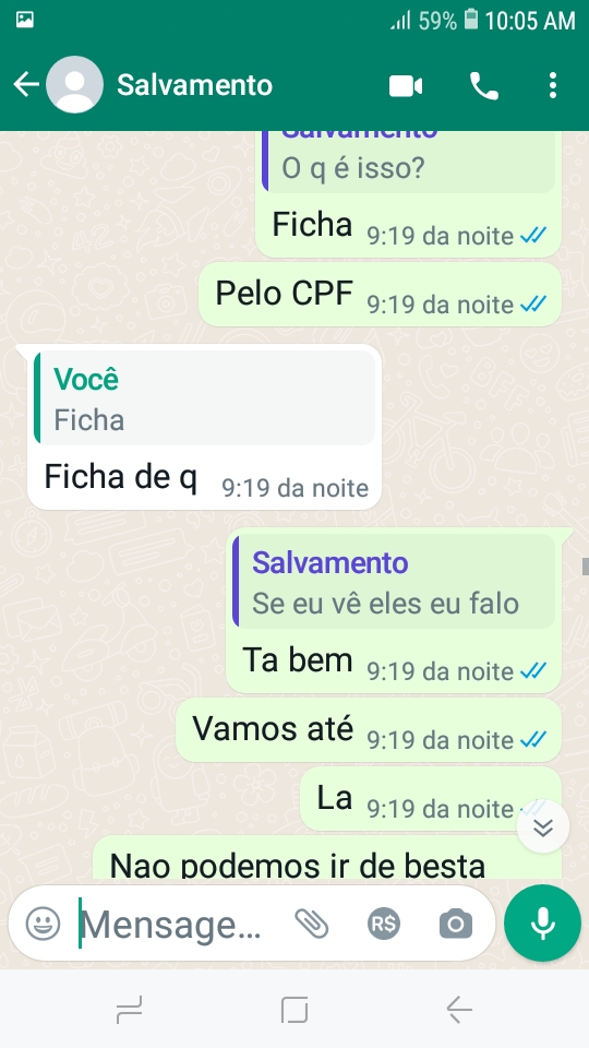 Mensagens de golpistas à família de Antônio
