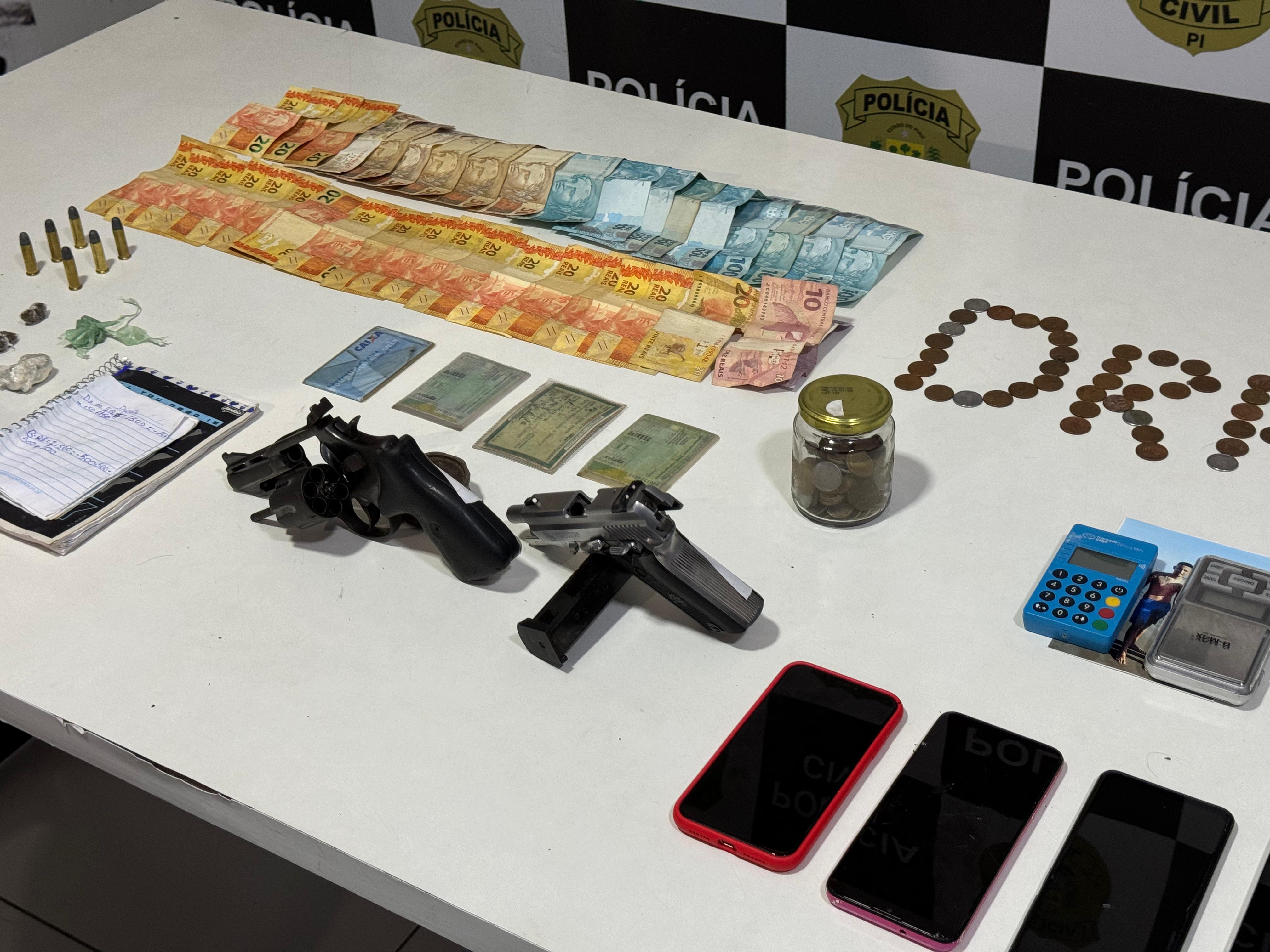 Apreensões durante operação Draco160 - Foto: Divulgação/SSP-PI