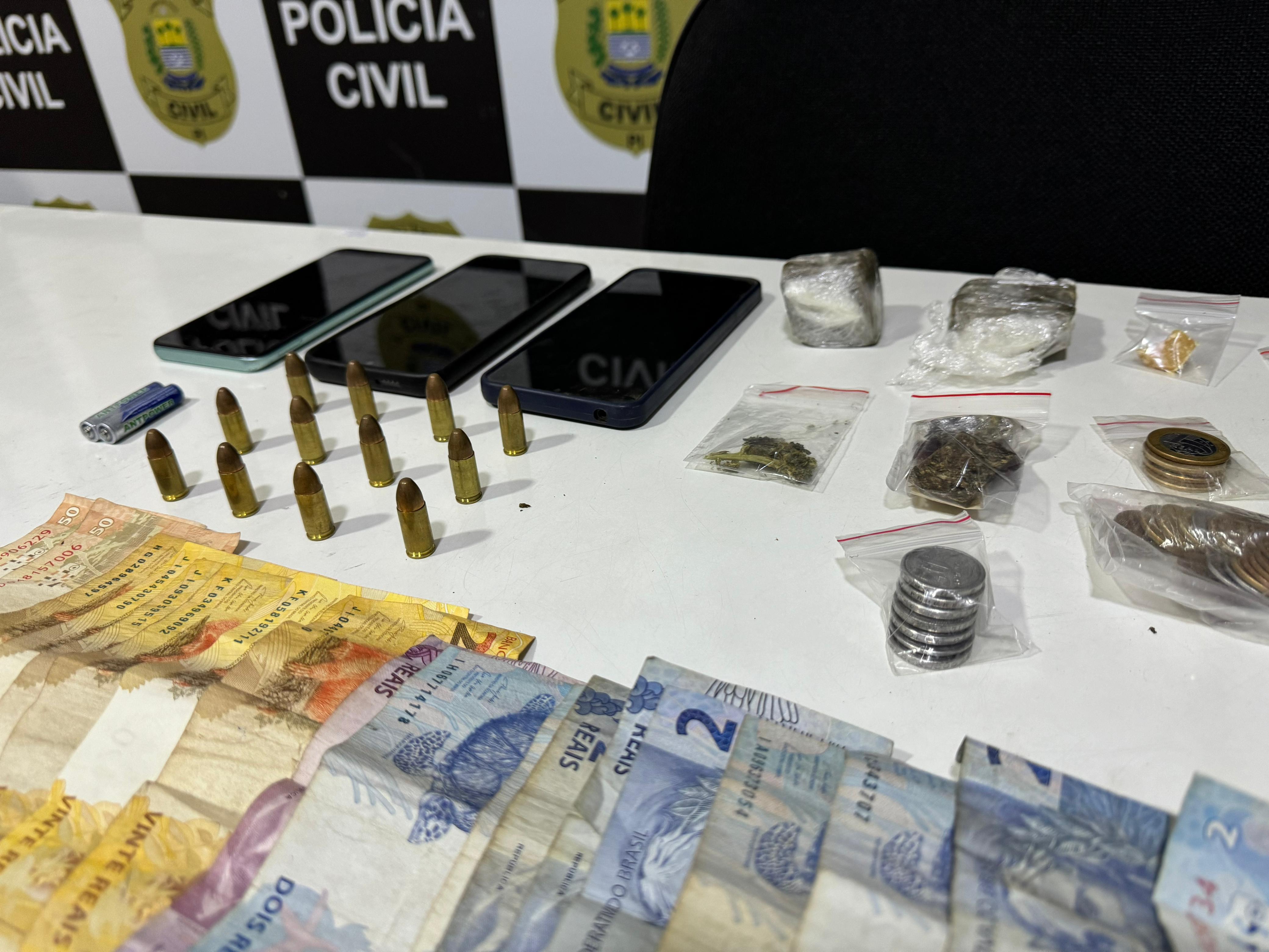 Apreensões durante operação Draco160 - Foto: Divulgação/SSP-PI
