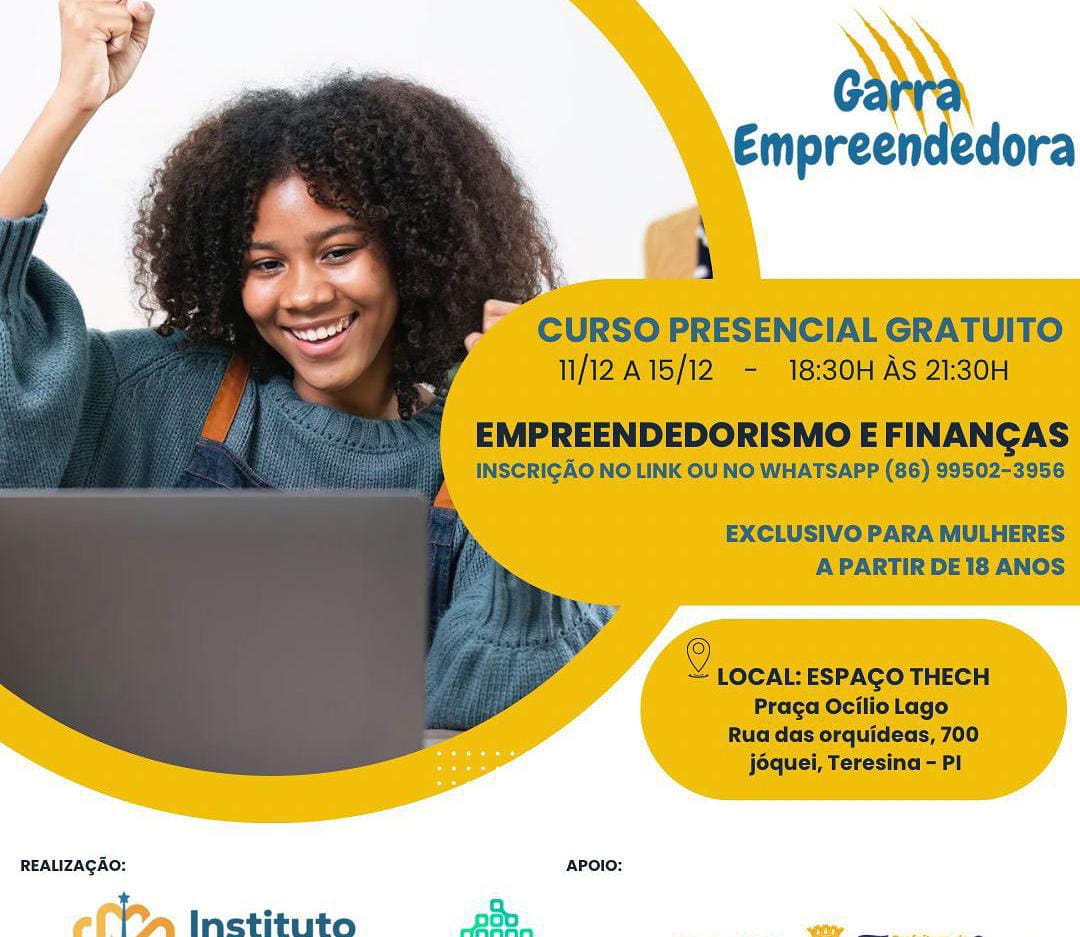 SEMDEC promove curso gratuito sobre empreendedorismo para mulheres